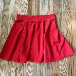 H&M RED FLAIR SKIRT